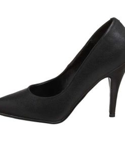 Stora Hoga Klackar For Man höga klackar | Svart Konstlader 10 Cm Vanity-420 Pumps Hogklackade Herrskor