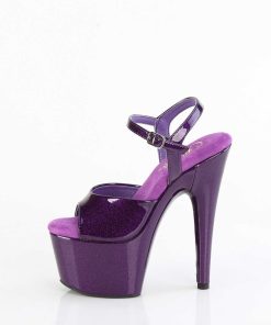 Hoga Klackar Mer Plata höga klackar | Violett 18 Cm Adore-709Gp Glitter Plata High Heels