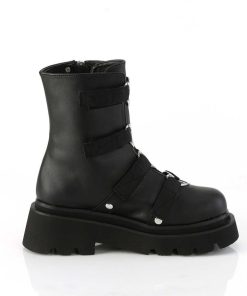 Demoniacult Skor & Stovlar Dam höga klackar | Vegan 6,5 Cm Renegade-50 Demoniacult Alternativa Plataboots Svart