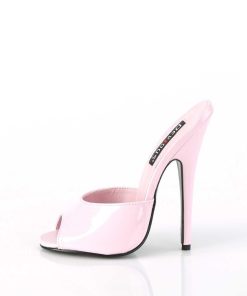 Slip In Klackar Utan Plata höga klackar | Rosa Mules 15 Cm Domina-101 Fetish Mules Med Stilettklack