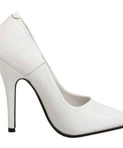 Pumps Klackar Utan Plata höga klackar | Vit Lack 10 Cm Vanity-420 Spetsiga Pumps Med Hoga Klackar