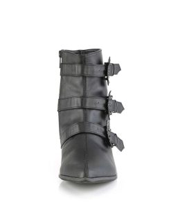 Demoniacult Skor & Stovlar Herr höga klackar | Vegan Warlock-50-B Spetsiga Boots - Herr Winklepicker Boots 3 Spaender