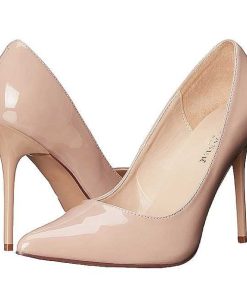 Pumps Klackar Utan Plata höga klackar | Beige Lack 10 Cm Classique-20 Spetsiga Pumps Med Stilettklackar