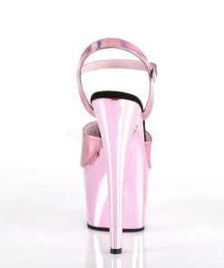 Hoga Klackar Mer Plata höga klackar | Pink 18 Cm Adore-709Hgch Hologram Plata Klackar Skor