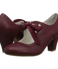 Pumps Klackar Utan Plata höga klackar | Vinrod 6,5 Cm Wiggle-32 Retro Vintage Maryjane Pumps Med Blockklack