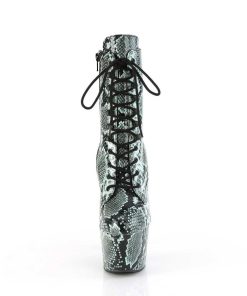 Stovletter Dam Med Plata höga klackar | Adore - 18 Cm Pleaser Hogklackade Boots Orm Monster Grona