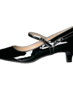 Stora Hoga Klackar For Man höga klackar | Svart Lacklader 5 Cm Fab-425 Stora Storlekar Pumps Skor