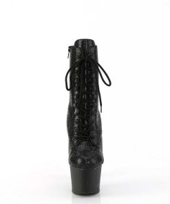 Stovletter Dam Med Plata höga klackar | Adore-1020Rs 18 Cm Pleaser Hogklackade Boots Strass Svart