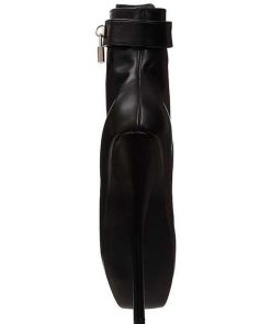 Fetish Skor & Extrema Stovlar höga klackar | Lader 18 Cm Ballet-1025 Fetish Balett Stovletter