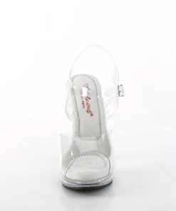 Hoga Klackar Mini Plata höga klackar | Transparent High Heels 12,5 Cm Glory-508 Plata High Heels