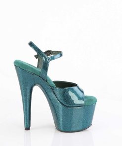 Hoga Klackar Mer Plata höga klackar | Grona 18 Cm Adore-709Gp Glitter Plata High Heels