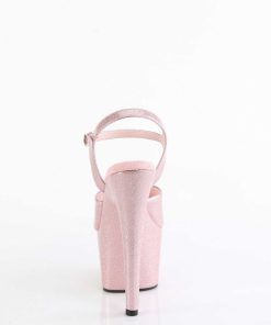 Hoga Klackar Mer Plata höga klackar | Rosa 18 Cm Adore-709Gp Glittriga Klackar Hogklackade Plataskor