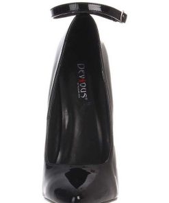 Fetish Skor & Extrema Stovlar höga klackar | Svart Lack 16 Cm Dagger-12 Fetish Hoga Pumps Skor