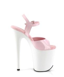 Hoga Klackar Mer Plata höga klackar | Rosa Plata 20 Cm Flamingo-809 Pleaser High Heels Skor