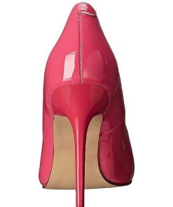 Pumps Klackar Utan Plata höga klackar | Pink Lack 10 Cm Classique-20 Spetsiga Pumps Med Stilettklackar