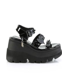 Demoniacult Skor & Stovlar Dam höga klackar | Lacklader 11,5 Cm Shaker-13 Glitter Wedge Sandaler Kilklack