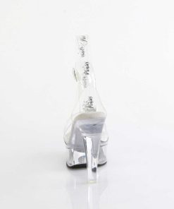 Hoga Klackar Mini Plata höga klackar | Transparent 13 Cm Martini-505 Vita Plata Hogklackat Sandaler Kvinnor