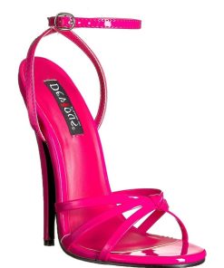 Fetish Skor & Extrema Stovlar höga klackar | Fuchsia 15 Cm Domina-108 Fetish Sandaler Med Stilettklack