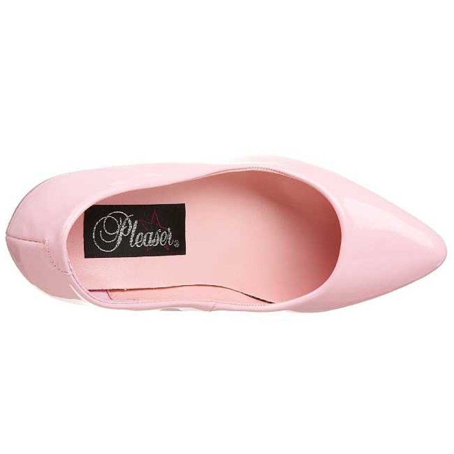 Stora Hoga Klackar For Man höga klackar | Pink Lack 10 Cm Vanity-420 Pumps Hogklackade Herrskor