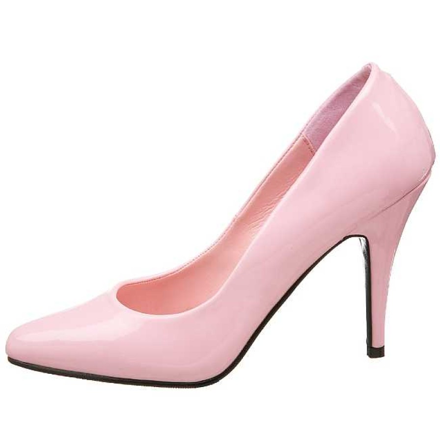 Pumps Klackar Utan Plata höga klackar | Rosa Lack 10 Cm Vanity-420 Spetsiga Pumps Med Hoga Klackar