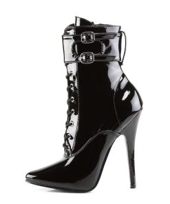 Fetish Skor & Extrema Stovlar höga klackar | Lacklader 15 Cm Domina-1023 Stiletto Ankle Boots Med Hoga Klackar