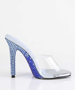 Slip In Klackar Utan Plata höga klackar | Bla Mules 11,5 Cm Gala-01Dmm Strass Mules Med Stilettklack