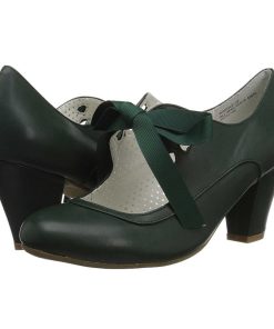 Pumps Klackar Utan Plata höga klackar | Gron 6,5 Cm Wiggle-32 Retro Vintage Maryjane Pumps Med Blockklack