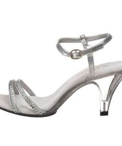 Hoga Klackar Utan Plata höga klackar | Silver Glitter 8 Cm Belle-316 Hogklackade Dam Sandaletter