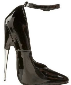 Fetish Skor & Extrema Stovlar höga klackar | Svart Lack 15 Cm Scream-12 Fetish Hoga Pumps Skor