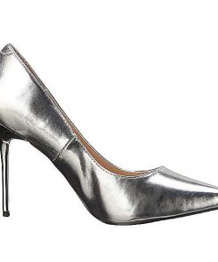 Stora Hoga Klackar For Man höga klackar | Silver Konstlader 10 Cm Classique-20 Pumps Hogklackade Herrskor