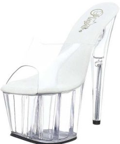 Slip In Klackar Mer Plata höga klackar | Transparent 18 Cm Adore-701 Plata Hoga Slip In Mules