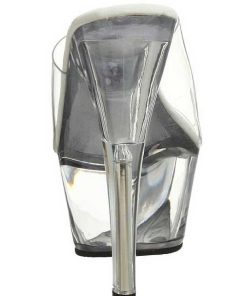 Slip In Klackar Mini Plata höga klackar | Transparent 15 Cm Kiss-201 Plata Hoga Slip In Mules