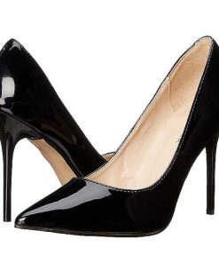 Stora Hoga Klackar For Man höga klackar | Svart Lack 10 Cm Classique-20 Pumps Hogklackade Herrskor