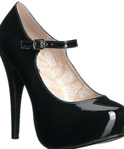 Stora Hoga Klackar For Man höga klackar | Svart Lacklader 13,5 Cm Chloe-02 Stora Storlekar Pumps Skor