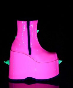 Demoniacult Skor & Stovlar Dam höga klackar | Vegan 18 Cm Slay-77 Demoniacult Alternativa Plataboots Neon