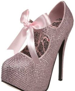 Pumps Klackar Mer Plata höga klackar | Rosa Strass 14,5 Cm Burlesque Teeze-04R Hoga Plata Pumps Skor