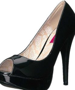 Stora Hoga Klackar For Man höga klackar | Svart Lacklader 13,5 Cm Chloe-01 Stora Storlekar Pumps Skor