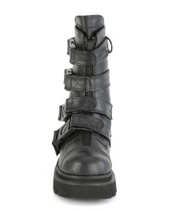 Demoniacult Skor & Stovlar Dam höga klackar | Vegan 6,5 Cm Renegade-55 Demoniacult Alternativa Plataboots Svart