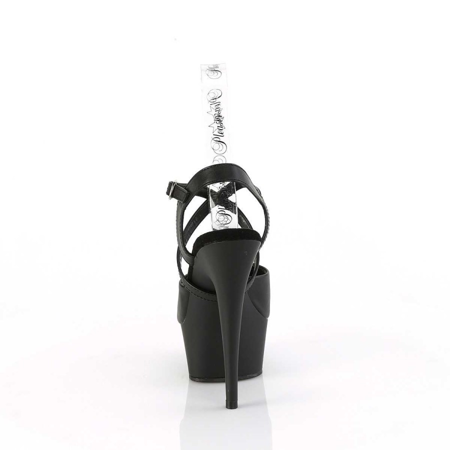 Hoga Klackar Mini Plata höga klackar | Konstlader 15 Cm Delight-624-1 Pleaser High Heels Skor