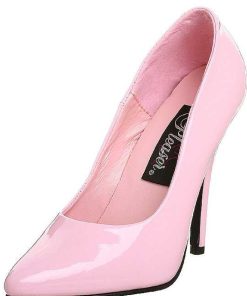 Pumps Klackar Utan Plata höga klackar | Rosa Lack 13 Cm Seduce-420 Spetsiga Pumps Med Hoga Klackar