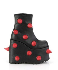 Demoniacult Skor & Stovlar Dam höga klackar | Vegan 18 Cm Slay-77-2 Demoniacult Alternativa Plataboots Svart