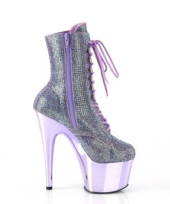 Stovletter Dam Med Plata höga klackar | Lavendel Strass Stenar Plataboots 18 Cm Adore-1020Chrs Hogklackade Boots