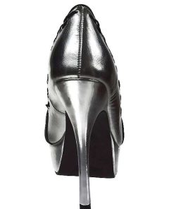 Pumps Klackar Mini Plata höga klackar | Konstlader 13,5 Cm Pixie-18 Dam Pumps Skor Med Oppen Ta