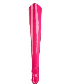 Stora Hoga Klackar For Man höga klackar | Fuchsia Lack 13 Cm Seduce-3010 Overknee Stovlar For Man