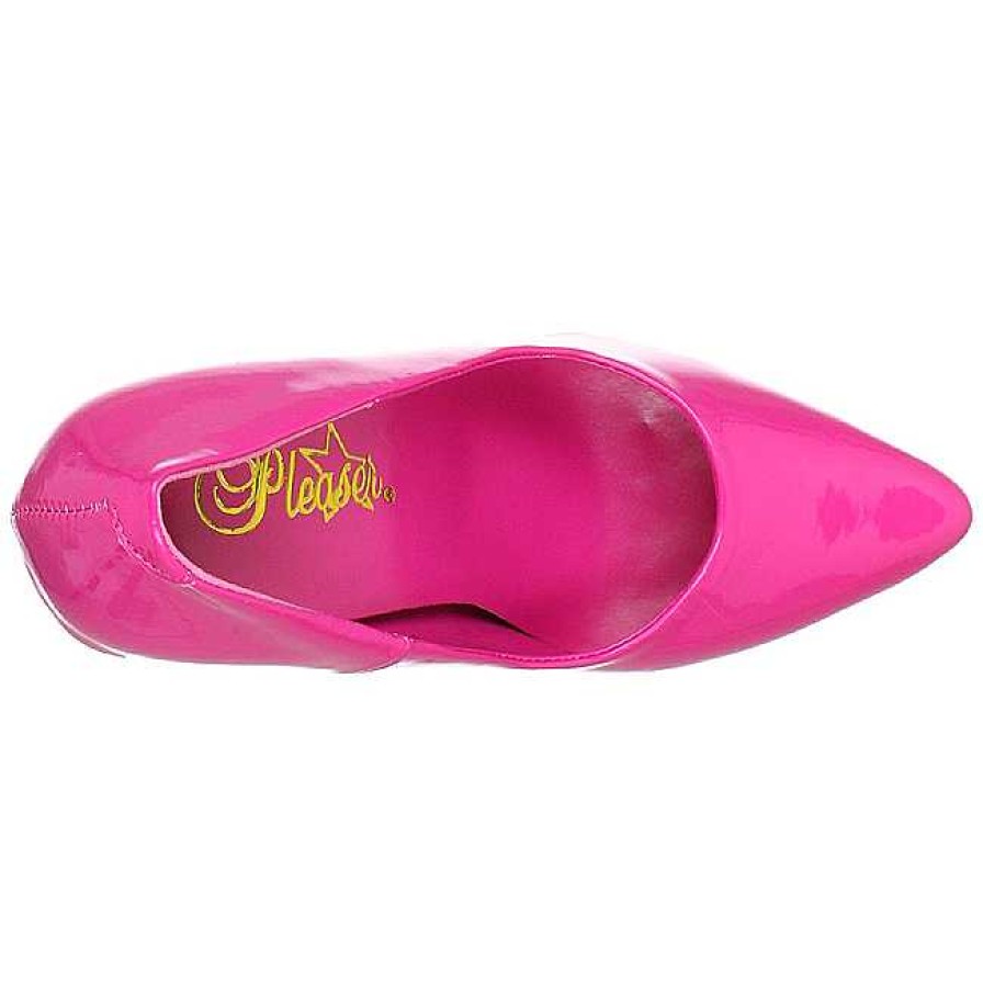 Stora Hoga Klackar For Man höga klackar | Fuchsia Lack 13 Cm Seduce-420 Pumps Hogklackade Herrskor