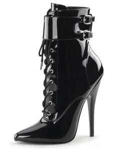 Fetish Skor & Extrema Stovlar höga klackar | Lacklader 15 Cm Domina-1023 Stiletto Ankle Boots Med Hoga Klackar