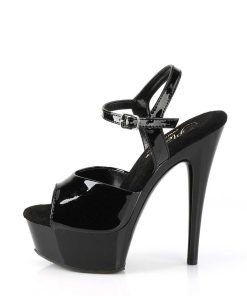 Hoga Klackar Mini Plata höga klackar | Svarta High Heels 15 Cm Excite-609 Plata High Heels