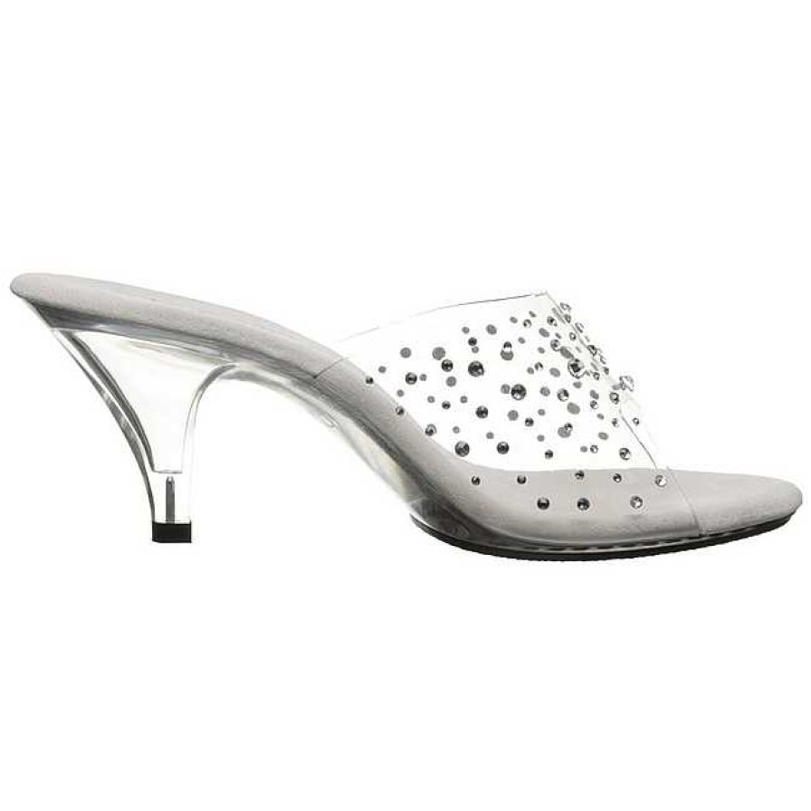 Stora Hoga Klackar For Man höga klackar | Transparent Strass 8 Cm Belle-301Rs Hoga Slip In Skor For Man