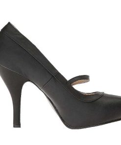 Stora Hoga Klackar For Man höga klackar | Svart Konstlader 11,5 Cm Pinup-01 Stora Storlekar Pumps Skor