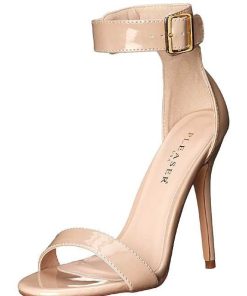 Hoga Klackar Utan Plata höga klackar | Beige 13 Cm Pleaser Amuse-10 Hogklackade Sandaletter